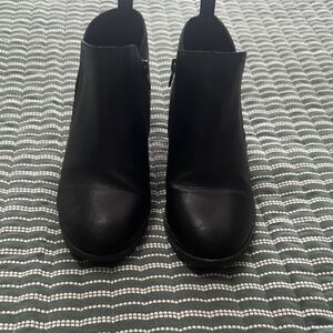 Sun + Stone Black Ankle Booties